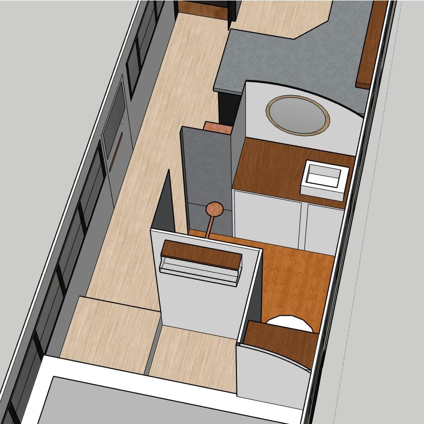 The most fun part of a skoolie build is choosing the layout. The trick is creating the space you want while paying attention to practical issues. | sincewewokeup.com | Since We Woke Up