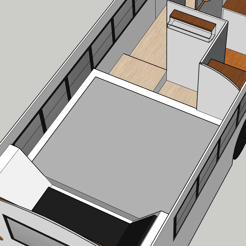 The most fun part of a skoolie build is choosing the layout. The trick is creating the space you want while paying attention to practical issues. | sincewewokeup.com | Since We Woke Up