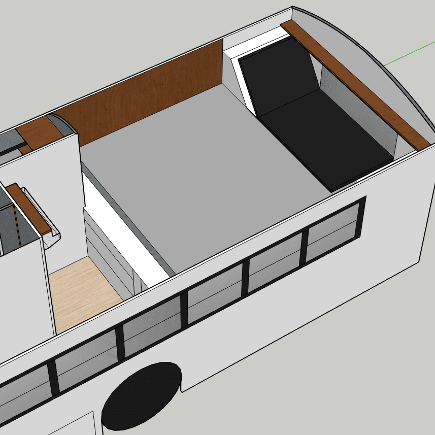The most fun part of a skoolie build is choosing the layout. The trick is creating the space you want while paying attention to practical issues. | sincewewokeup.com | Since We Woke Up