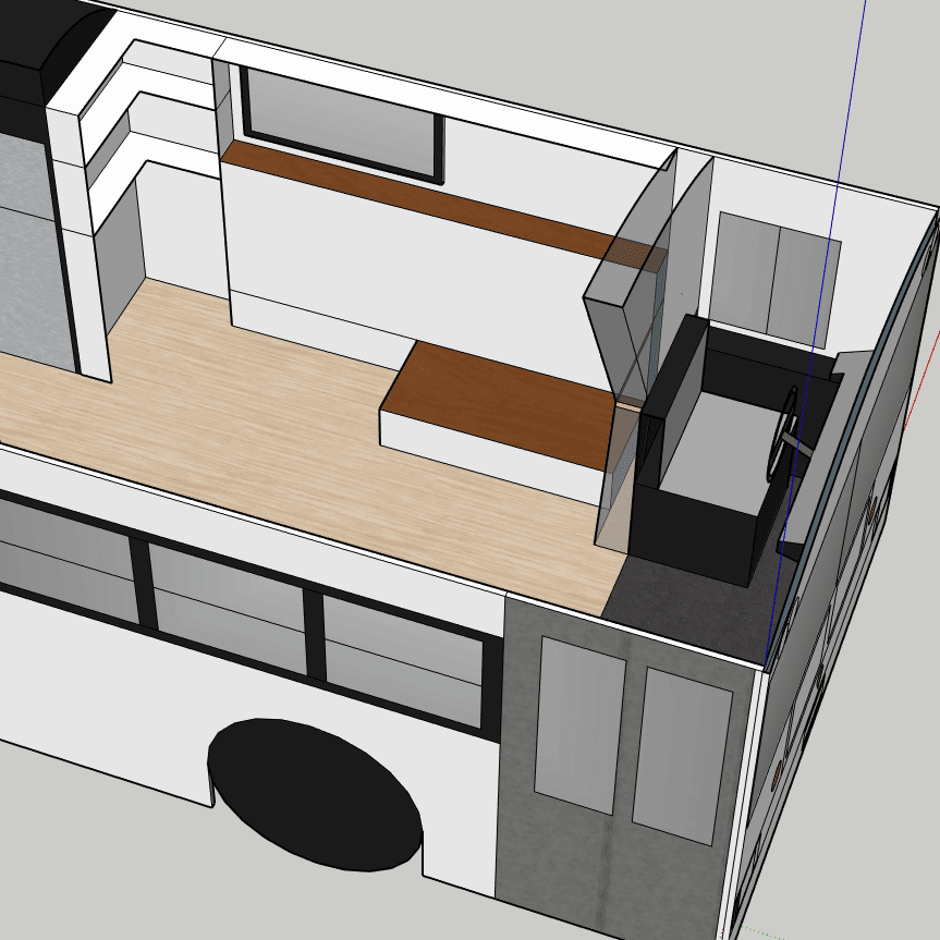 The most fun part of a skoolie build is choosing the layout. The trick is creating the space you want while paying attention to practical issues. | sincewewokeup.com | Since We Woke Up