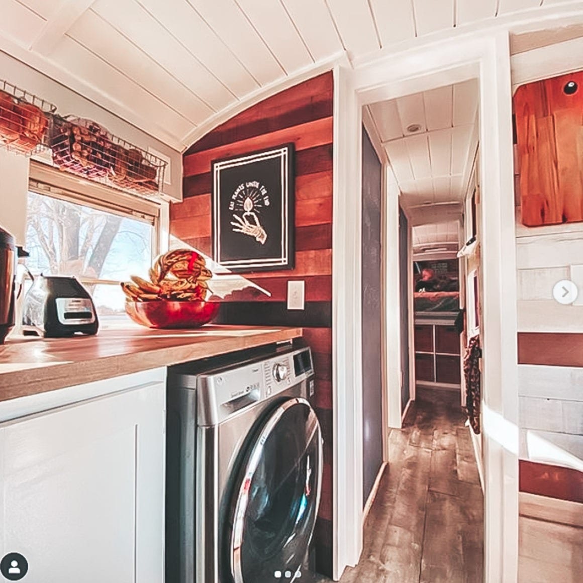 Today we're featuring the Sweet Sweet Buslife skoolie - a bus conversion with serious style and quite the entourage - 2 adults, 5 kids, 2 dogs, and a cat! | Since We Woke Up | sincewewokeup.com