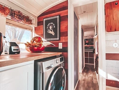 Today we're featuring the Sweet Sweet Buslife skoolie - a bus conversion with serious style and quite the entourage - 2 adults, 5 kids, 2 dogs, and a cat! | Since We Woke Up | sincewewokeup.com
